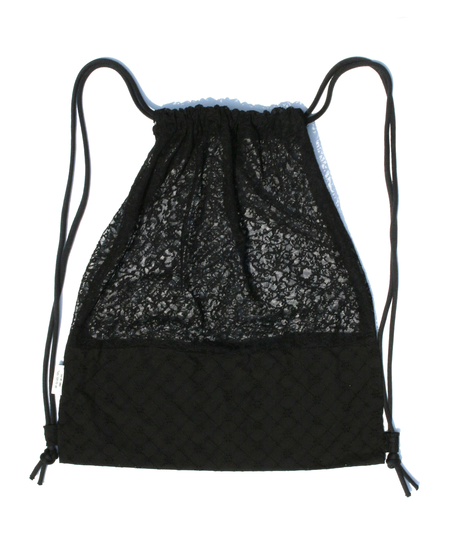 [5월 20일(월) 예약발송] Lace Drawstring Bag - Black