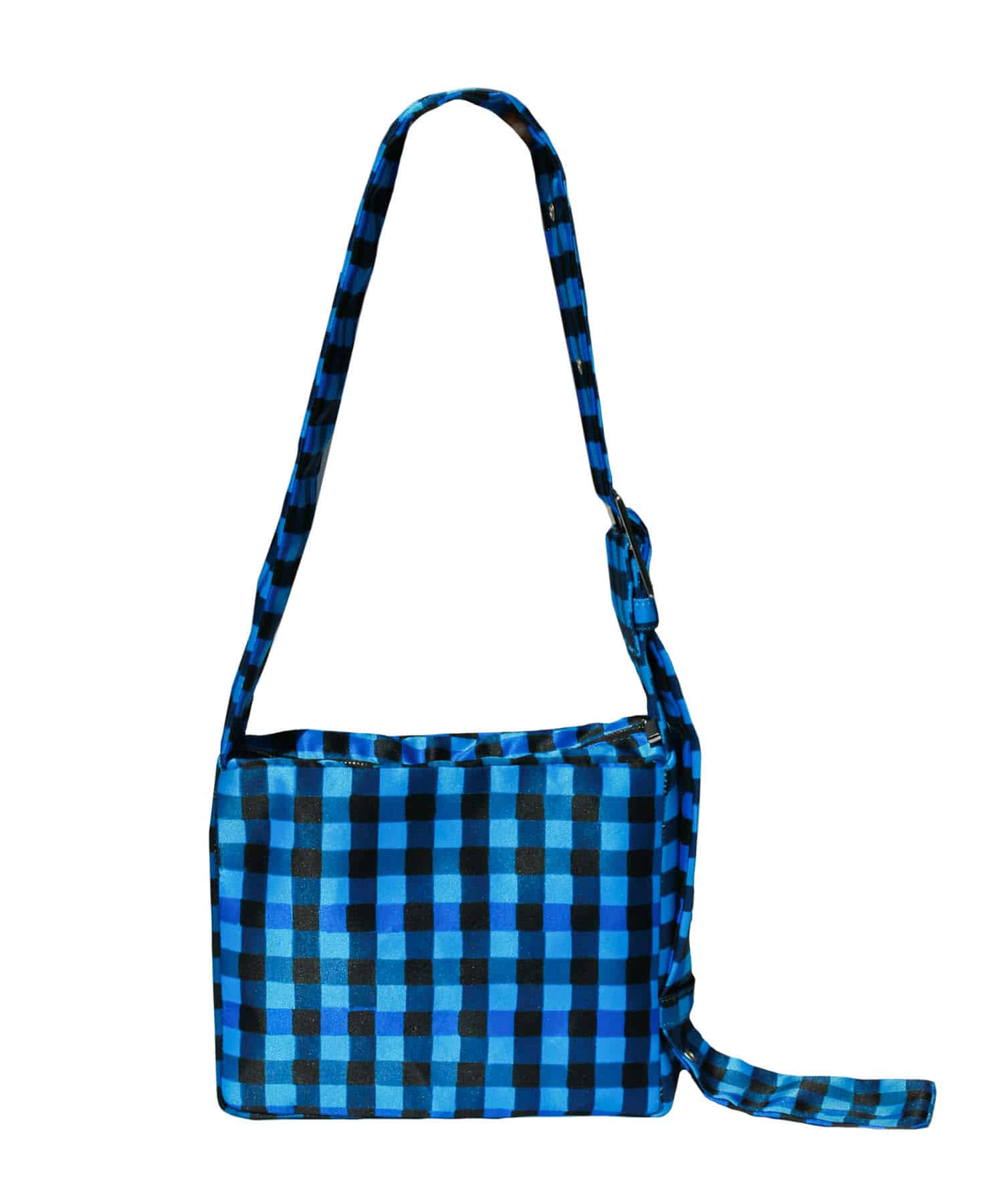 Gingham Mini Easy Bag - Blue